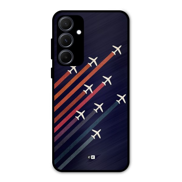 Flying Planes Metal Back Case for Galaxy A35