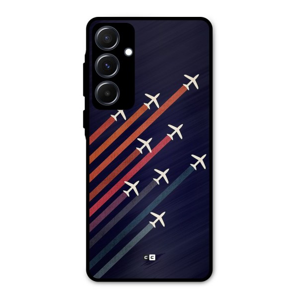 Flying Planes Metal Back Case for Galaxy A55