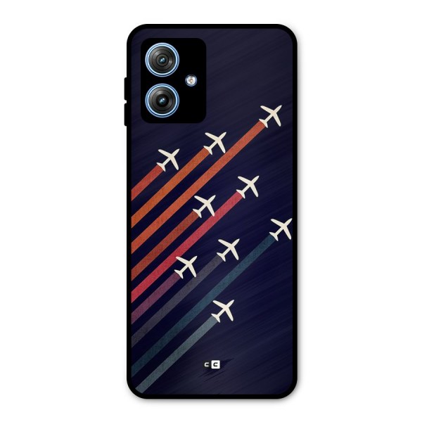 Flying Planes Metal Back Case for Moto G54
