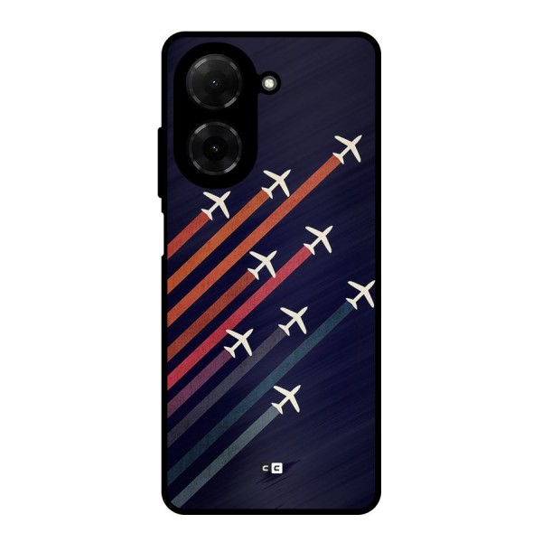 Flying Planes Metal Back Case for Poco C71