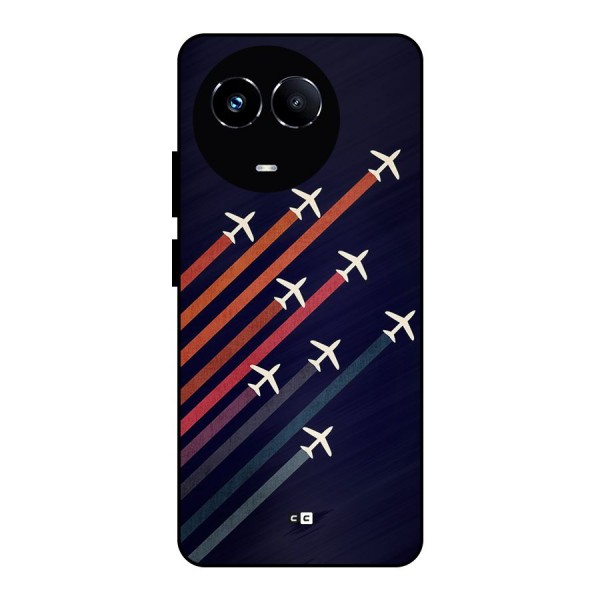 Flying Planes Metal Back Case for Realme 11X