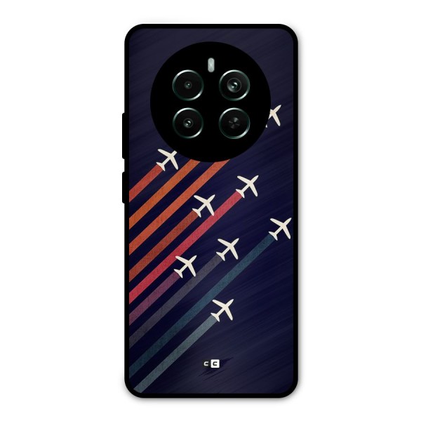 Flying Planes Metal Back Case for Realme 12 Pro Plus