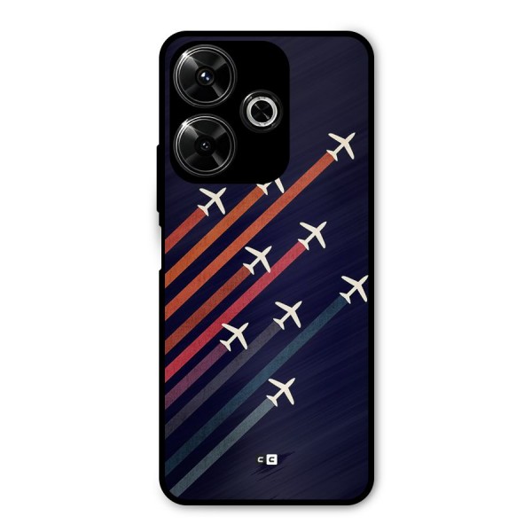 Flying Planes Metal Back Case for Redmi 13 5G