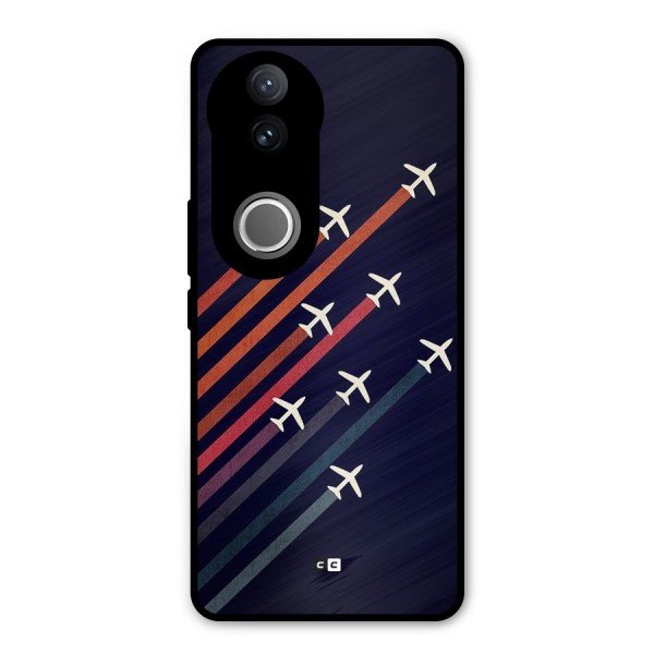 Flying Planes Metal Back Case for Vivo V50e