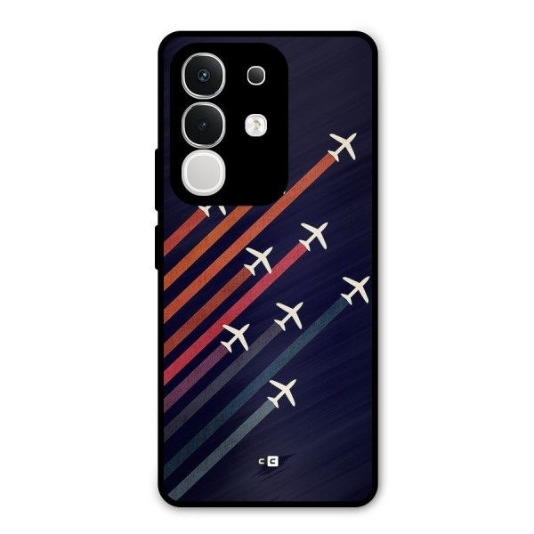 Flying Planes Metal Back Case for iQOO Z10x