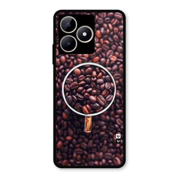 Focus Coffee Beans Metal Back Case for Realme C53