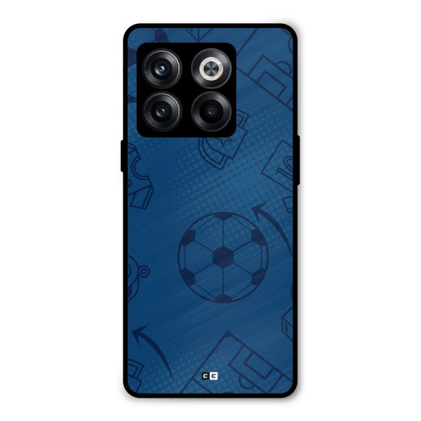 Football Texture Metal Back Case for OnePlus 10T