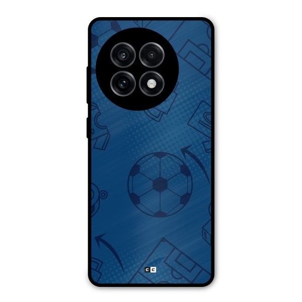 Football Texture Metal Back Case for OnePlus 13R