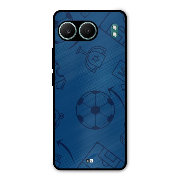 Football Texture Metal Back Case for OnePlus Nord 4
