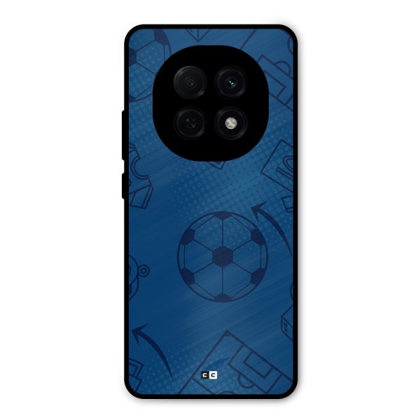 Football Texture Metal Back Case for Oppo F29 Pro