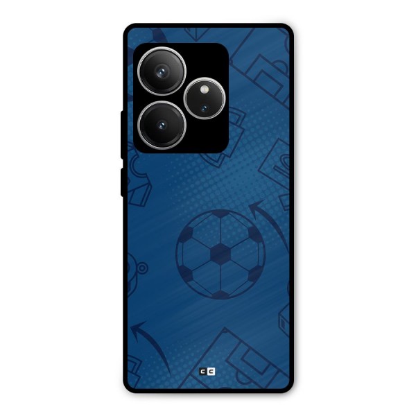 Football Texture Metal Back Case for Realme GT 6