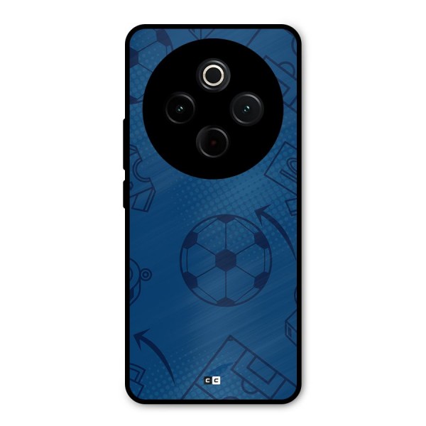 Football Texture Metal Back Case for Vivo T4