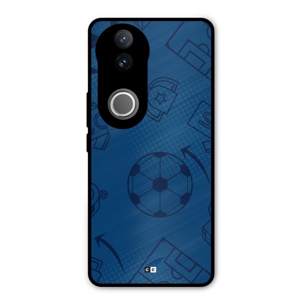 Football Texture Metal Back Case for Vivo V50e
