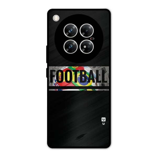 Football Typography Metal Back Case for Infinix Zero 40 5G