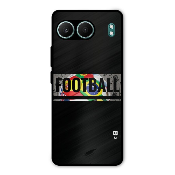 Football Typography Metal Back Case for OnePlus Nord 4