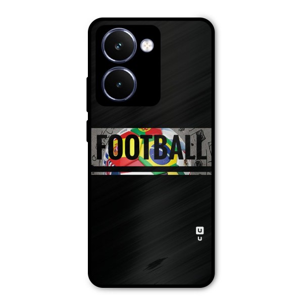Football Typography Metal Back Case for Realme P3 Ultra