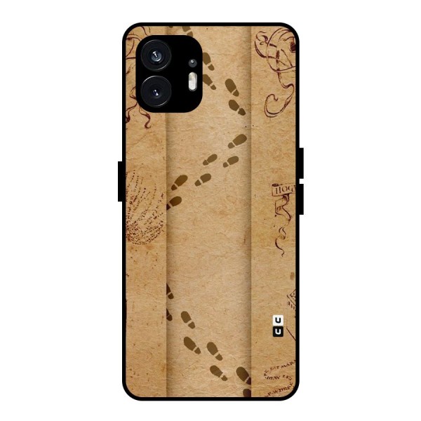 Footsteps Metal Back Case for Nothing Phone 2