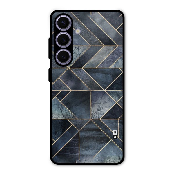 Forest Abstract Lines Metal Back Case for Galaxy S24