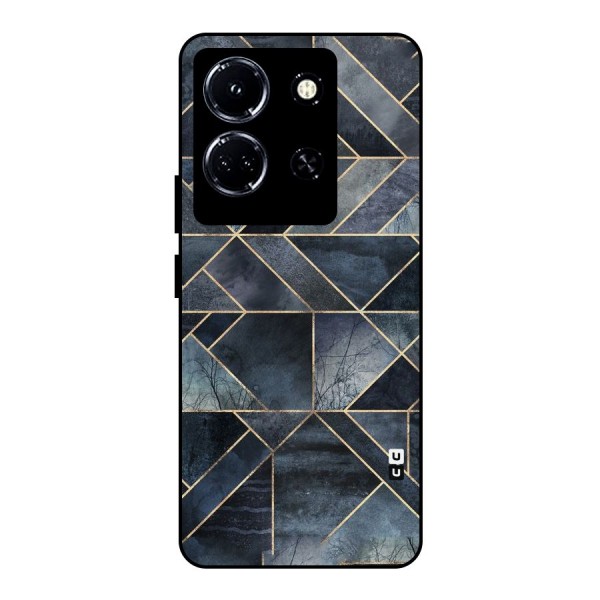 Forest Abstract Lines Metal Back Case for Infinix Note 30 5G