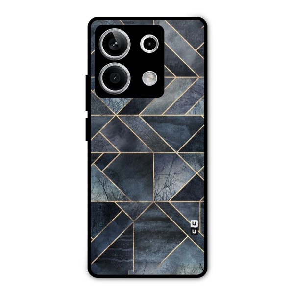 Forest Abstract Lines Metal Back Case for Redmi Note 13 5G
