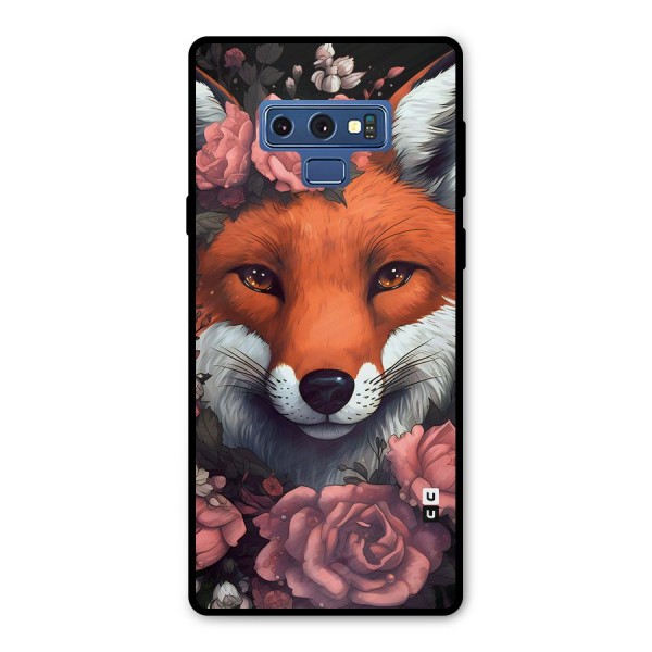 Fox and Roses Metal Back Case for Galaxy Note 9