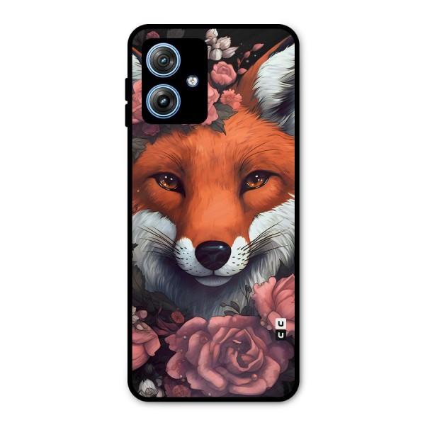 Fox and Roses Metal Back Case for Moto G54