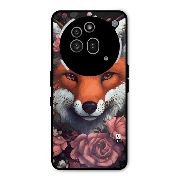Fox and Roses Metal Back Case for Nothing Phone 3a Pro