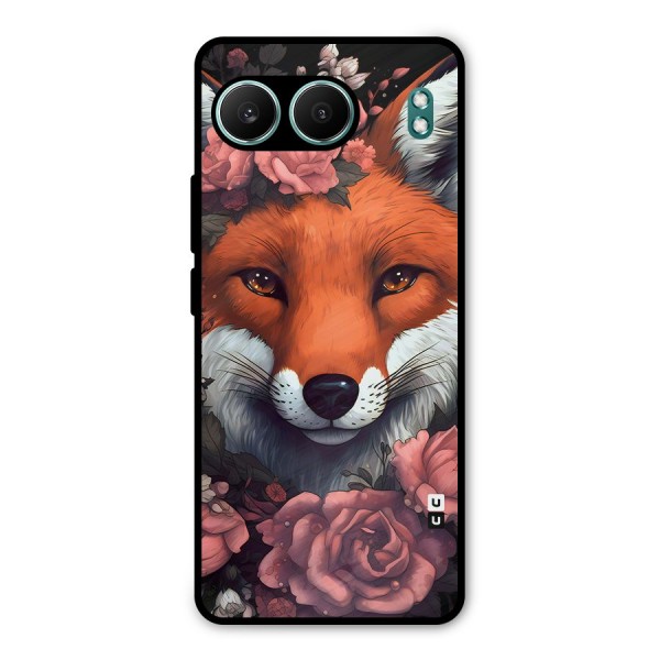 Fox and Roses Metal Back Case for OnePlus Nord 4