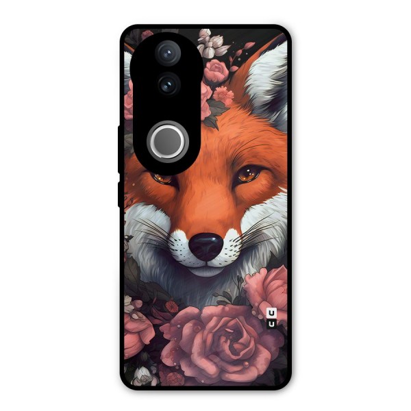 Fox and Roses Metal Back Case for Vivo V50e