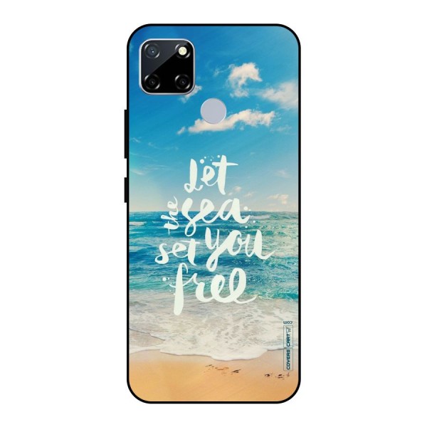 Free Sea Metal Back Case for Realme Narzo 30A