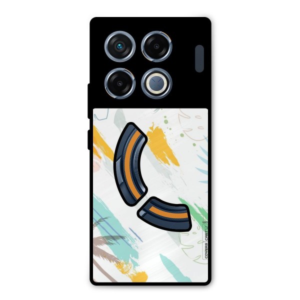Fresh Colors Splash Metal Back Case for Infinix GT 20 Pro