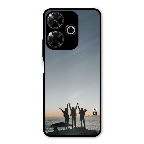 Friendship Metal Back Case for Poco M6 Plus
