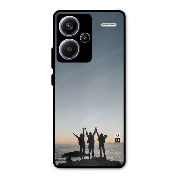 Friendship Metal Back Case for Redmi Note 13 Pro Plus