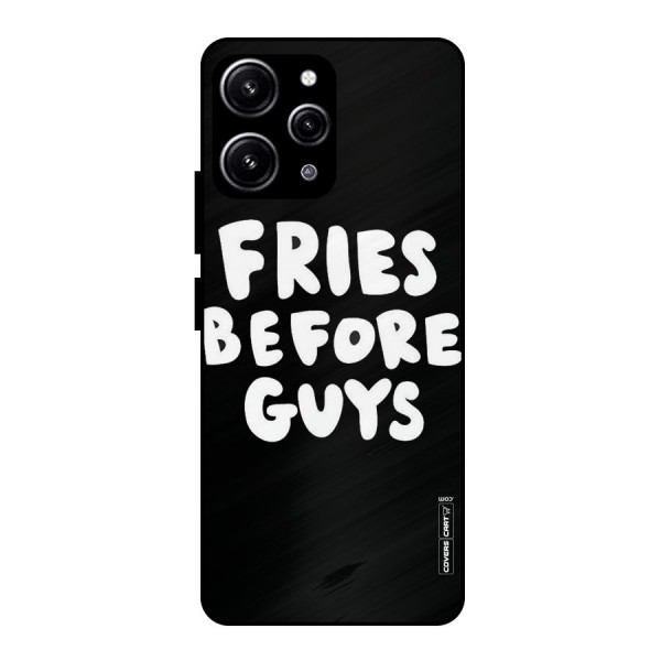 Fries Always Glass Back Case for Redmi 12 4G