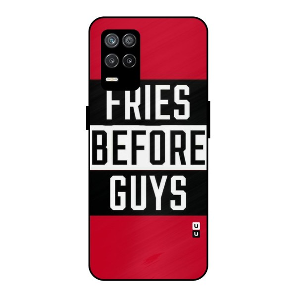 Fries Love Stripes Metal Back Case for Realme 9 5G