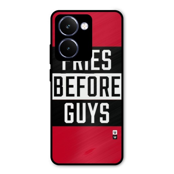 Fries Love Stripes Metal Back Case for Realme P3 Ultra