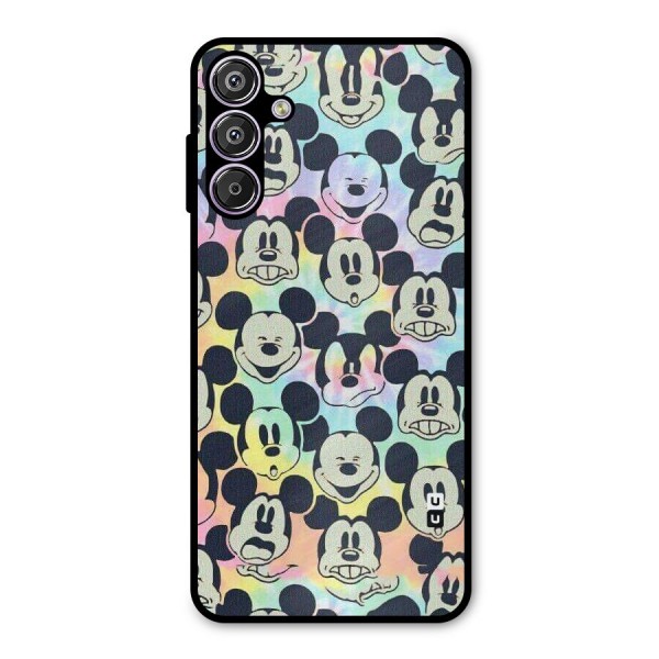 Fun Rainbow Faces Metal Back Case for Galaxy F15
