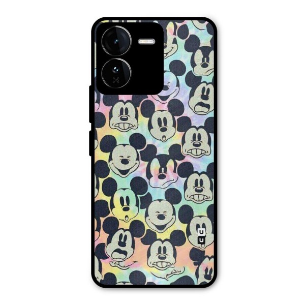 Fun Rainbow Faces Metal Back Case for iQOO Z9