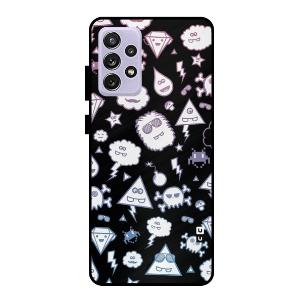 Funny Faces Metal Back Case for Galaxy A72