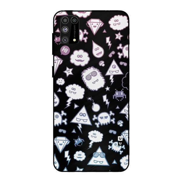 Funny Faces Metal Back Case for Galaxy F41
