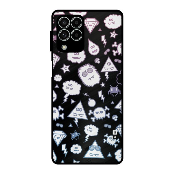 Funny Faces Metal Back Case for Galaxy M33