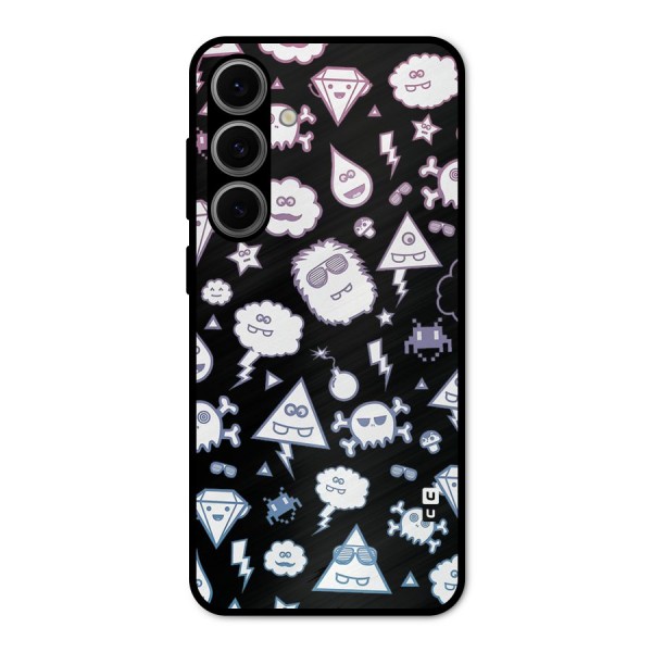 Funny Faces Metal Back Case for Galaxy S24 FE