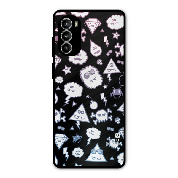 Funny Faces Metal Back Case for Moto G52