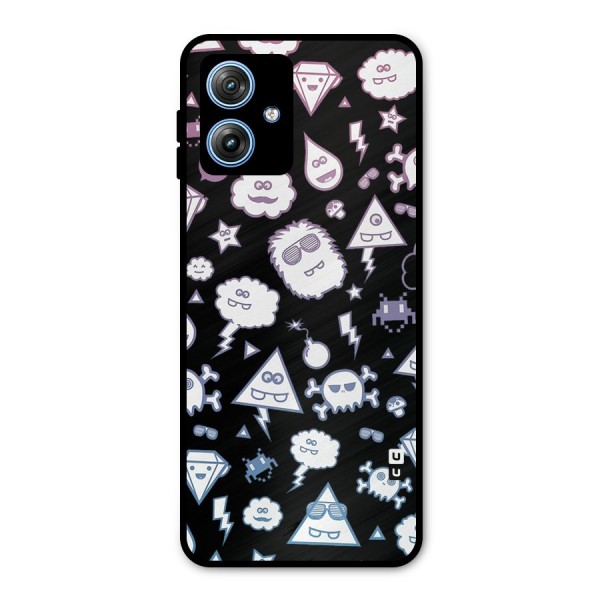 Funny Faces Metal Back Case for Moto G54