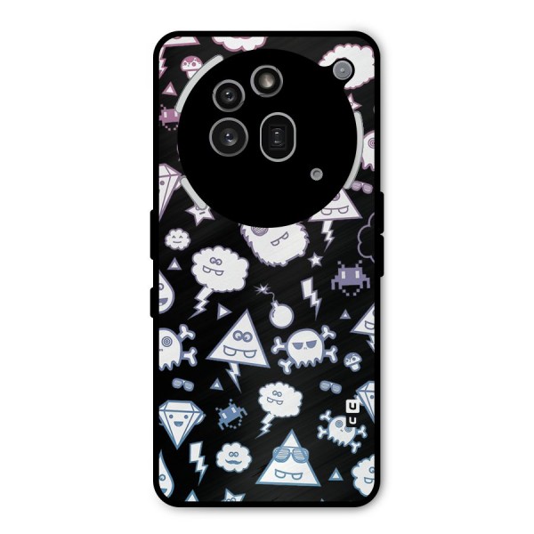 Funny Faces Metal Back Case for Nothing Phone 3a Pro