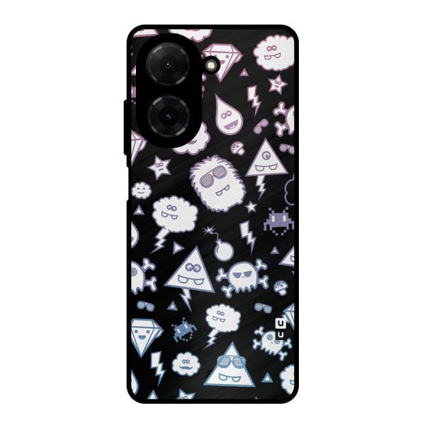 Funny Faces Metal Back Case for Poco C71