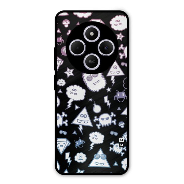 Funny Faces Metal Back Case for Poco C75 5G