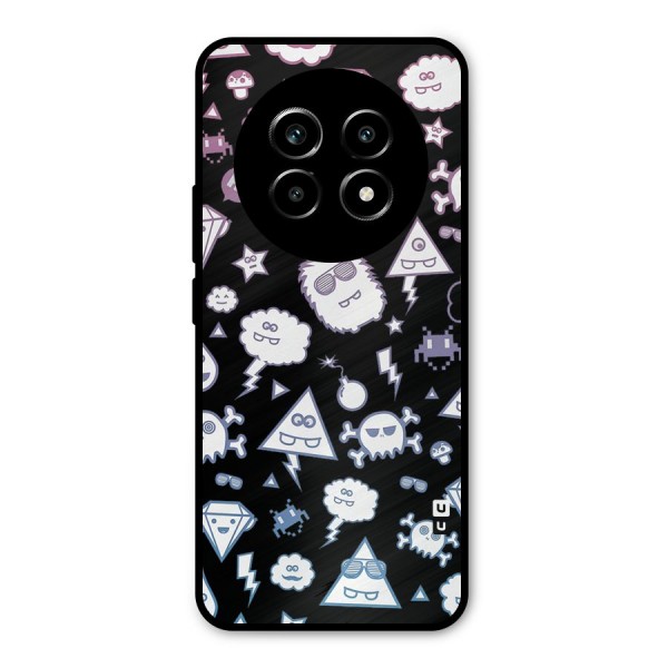 Funny Faces Metal Back Case for Realme 13 Pro