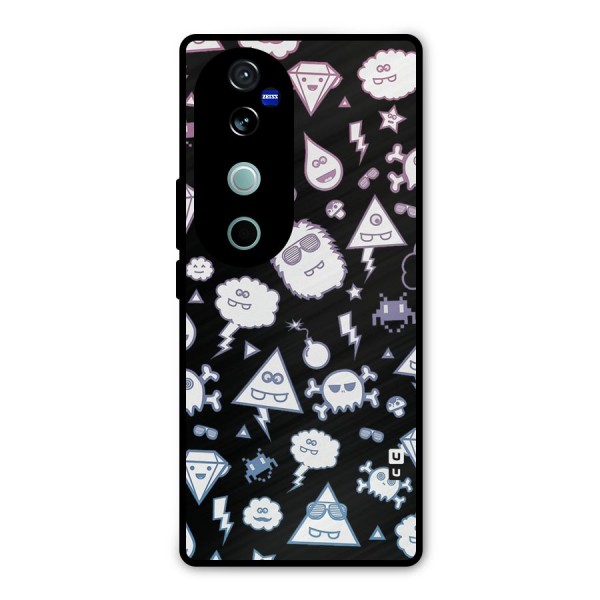 Funny Faces Metal Back Case for Vivo V40