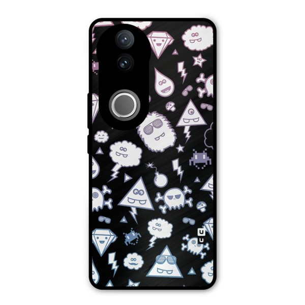 Funny Faces Metal Back Case for Vivo V50e